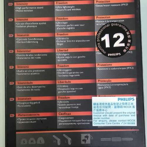 【朗屏】Philips Action Fit SHQ7300(NFC)藍牙 藍芽 耳機 入耳式 耳筒 Wireless Bl...