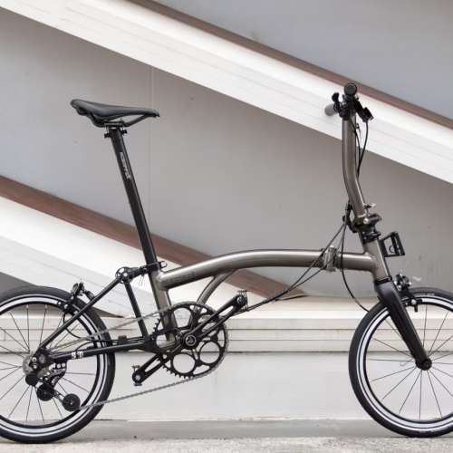 大特價 5速 2025 最新顏色 鍍鎳灰色 ACEOFFIX C5 黑色碳前叉鋁合金折叠車 送前後蛙...