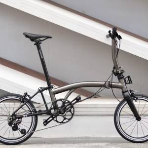 大特價 5速 2025 最新顏色 鍍鎳灰色 ACEOFFIX C5 黑色碳前叉鋁合金折叠車 送前後蛙...