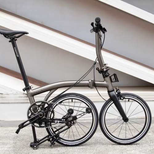 大特價 5速 2025 最新顏色 鍍鎳灰色 ACEOFFIX C5 黑色碳前叉鋁合金折叠車 送前後蛙...