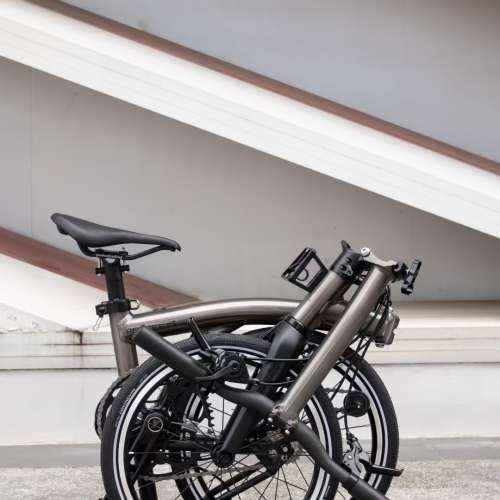 大特價 5速 2025 最新顏色 鍍鎳灰色 ACEOFFIX C5 黑色碳前叉鋁合金折叠車 送前後蛙...