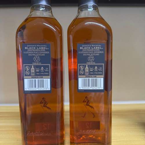 2枝 尊尼獲加 黑牌 威士忌 Johnnie Walker Black Label Whisky