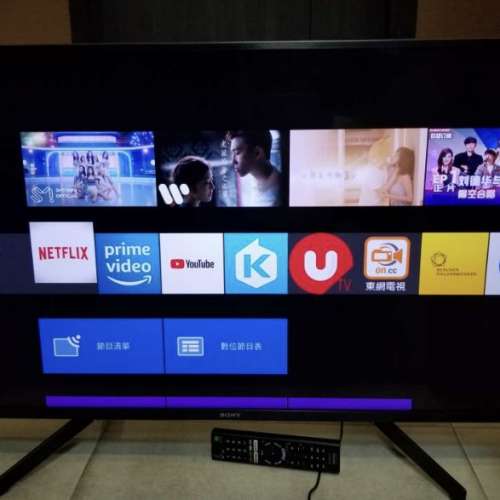 Sony 索尼43吋 4K 超高清智能電視 Smart TV
