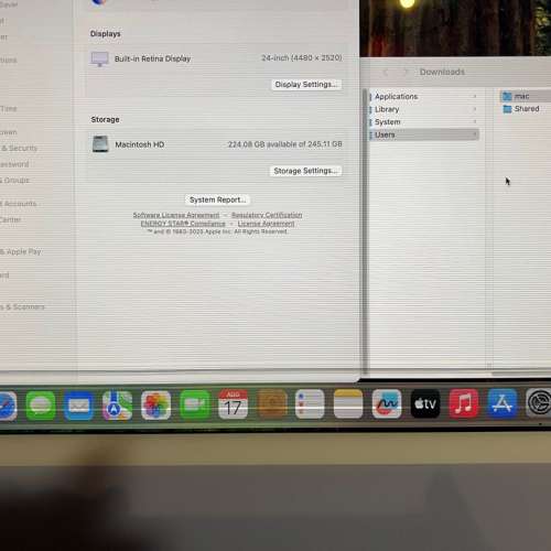 Apple iMac M1 24吋 2021 （螢幕有小缺陷，請看清楚描述。）