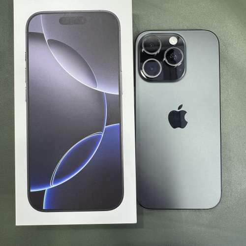 99%New iPhone 16 Pro 256GB 黑色 香港行貨 蘋果保養到2025年9月20日 全套有盒有配...