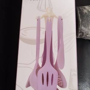 全新耐熱紫色矽膠一套六件廚具用品New silicone purple kitchenware ( 1 set in 6 ...