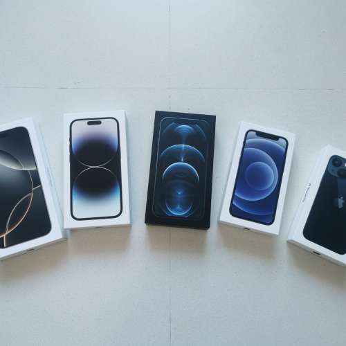 iphone吉盒 5個,有16pm,14p,12p,13mini,12mini