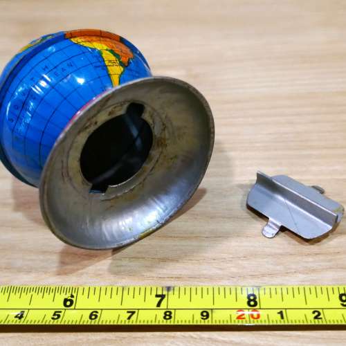 古董玩具鐵皮錢箱1件(日本掣造).