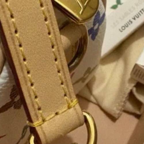 絕版無盒(不議不面交）Louis Vuitton x村上隆 nano speedy 白三彩