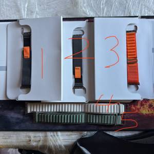 多款100%原裝Apple Watch Ultra Alipine Loop Trail Loop越野錶帶 登山錶帶