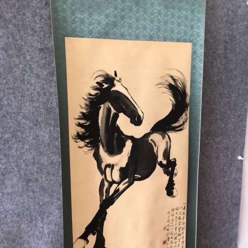 徐悲鴻駿馬圖‧祝壽文案