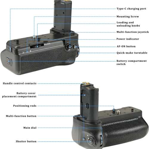 DSTE MB-N14 Replacement  Vertical Battery Grip Set For Nikon  Z6 iii  代用電池...