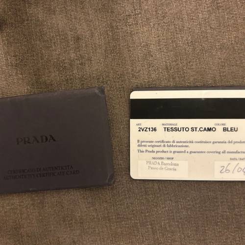 PRADA 2ZV136 迷彩大背囊 大容量
有卡
有塵袋