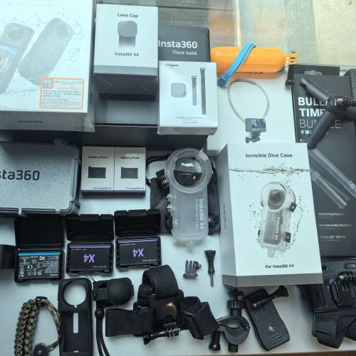 Insta360 X4 全景相機(全新未拆盒)（連遙控器）潛水殼 (運動相機/Action Camera 36...
