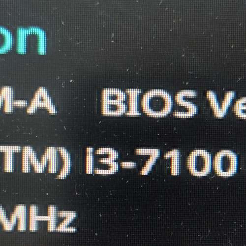 Intel i3 7100 & Asus B250M-A