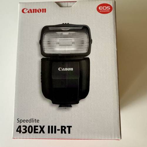 全新未用過Canon 430EX III-RT 閃光燈