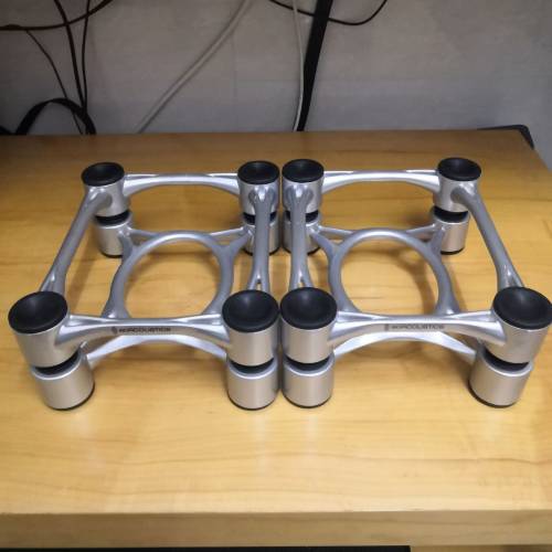 Iso Acoustics Aperta鋁製桌上型喇叭腳架1對(整體靓仔,全套有盒)