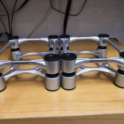 Iso Acoustics Aperta鋁製桌上型喇叭腳架1對(整體靓仔,全套有盒)