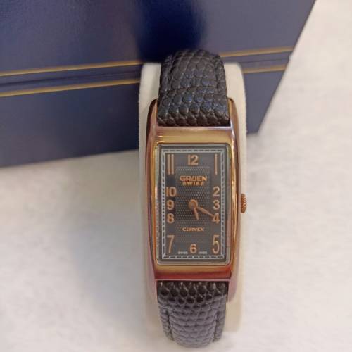 💰議價請移玉步,no bargain 
⌚ Vintage swiss made「GREUN」 CURVEX電子Battery 2...