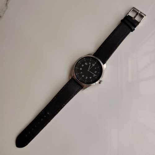 成人不銹鋼八達通錶 由錶扣嘟 真皮錶帶直徑41MM石英錶