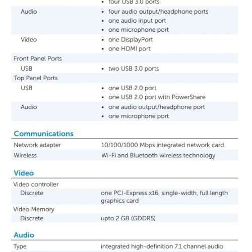 屯門良景輕鐵站交收 即買即用 DELL XPS 8700 Intel® Core™ i5 獨立顯示卡內置WIFI...