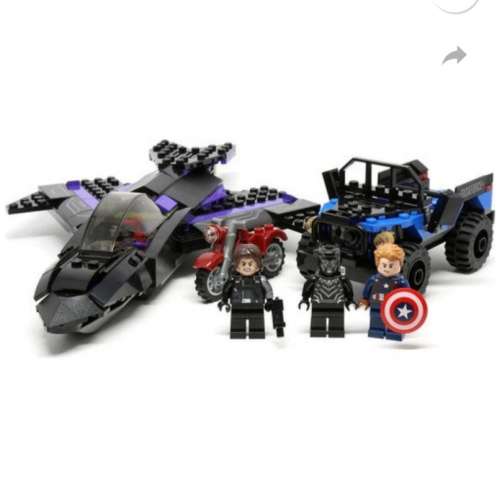 全新 DECOOL 7122 積木模型 Super Heroes Black Panther Pursuit (超級英雄 黑豹追捕)