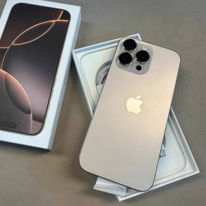 Iphone16 pro max  256G 金色港行，電池健康100%，保修到2025.10.6。