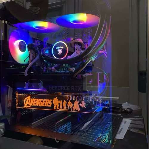 第 10代 ™ i7處理器 台式水冷電腦主機 頂配16G DDR4 ，4G 遊戲獨顯，電競高端設置...