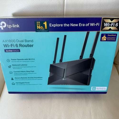 TP-Link AX1800 雙頻 Wi-Fi 6 路由器 (全新未開封)