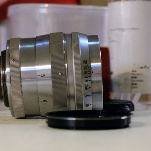 [Red C] NIKKOR - P.C 8.5cm f2 85mm LTM Leica M39 mount Nippon Kogaku Japan