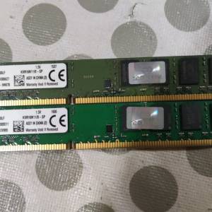 Kingston Desktop Ram Kingston 8Gx2 共16GB DDR3 1600 雙面