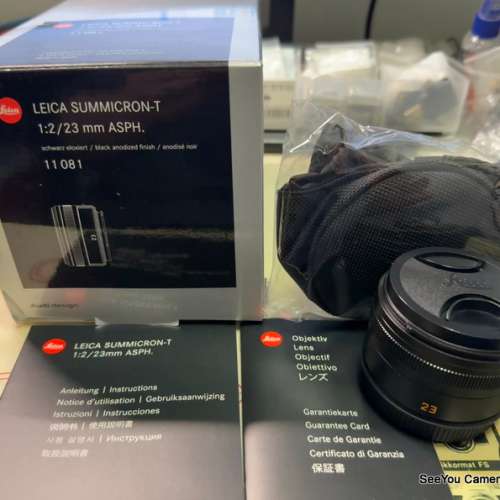 98-99% New Leica Summicron-T 23mm f/2 with box $5980. Only