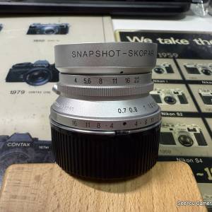 98-99% New Voigtlander 25mm f/4 LTM Lens $2080. Only