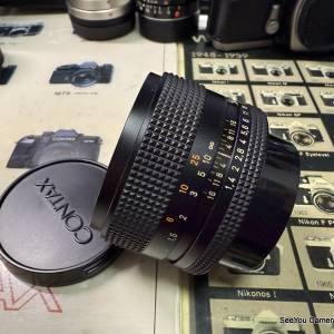 90% New Contax 50mm f/1.4 AEJ Lens 58字頭 First Batch $2580. Only