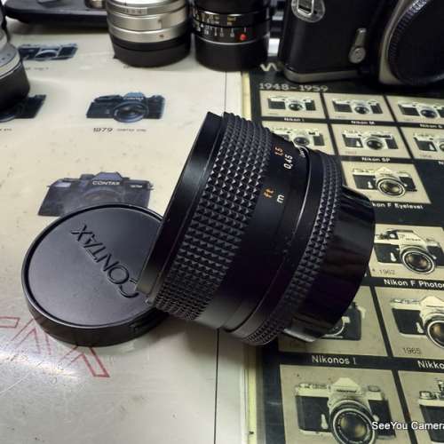 90% New Contax 50mm f/1.4 AEJ Lens 58字頭 First Batch $2580. Only