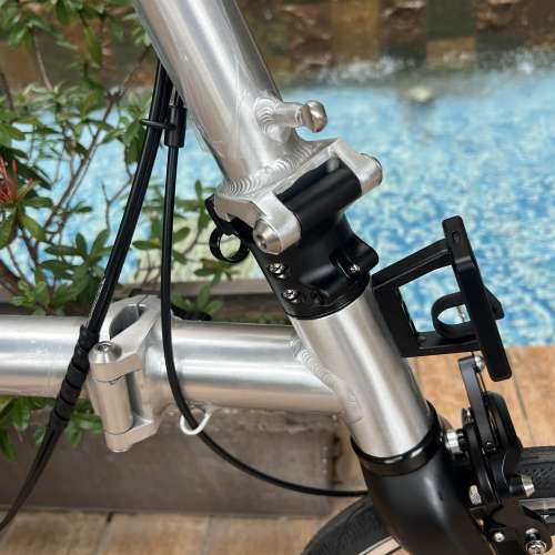 特價 2025 最新拉絲銀色 紫色 ACEOFFIX C5 全原裝5速黑色碳前叉鋁合金折叠車