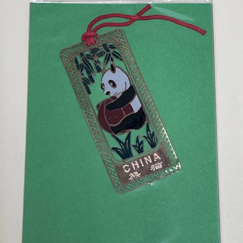 熊貓 金屬 書簽 Panda metal bookmark