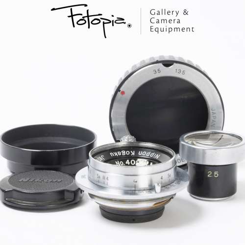 || Nippon Kogaku W-Nikkor.C 25mm F4 LTM with veiwfinder & LTM-M adapter ||