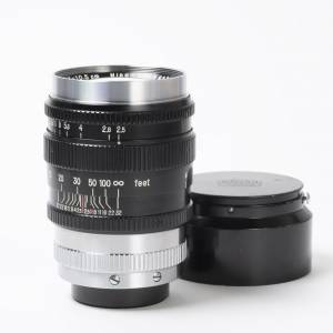 || Nippon Kogaku Nikkor-P.C 105mm F2.5 LTM with lens hood ||