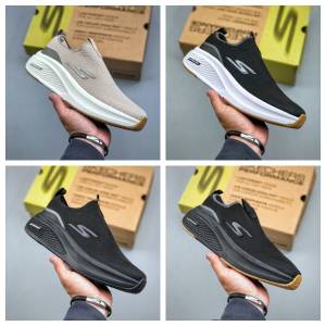 Skechers MEN'S GO 舒適網布減震低幫跑步鞋 size：40-45