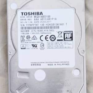 TOSHIBA 1TB 2.5 INCH 碟碟