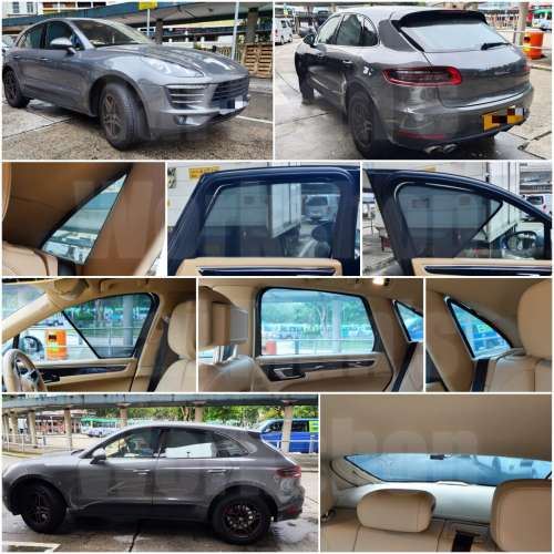 PORSCHE MACAN 全車磁石濾光窗網太陽擋