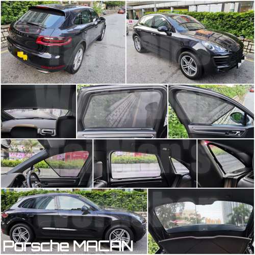 PORSCHE MACAN 全車磁石濾光窗網太陽擋