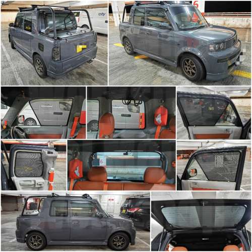 Toyota BB OPENDECK 全車磁石濾光窗網太陽擋