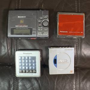 4個MD walkman