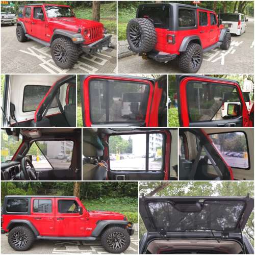 JEEP Wrangler 全車磁石濾光窗網太陽擋