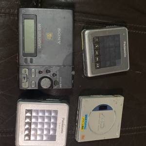 4個MD walkman