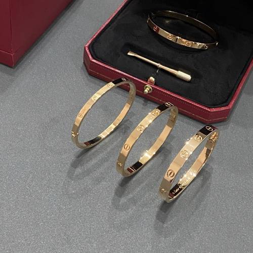 Cartier 新品手镯 玫瑰金  高訂版