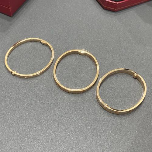 Cartier 新品手镯 玫瑰金  高訂版