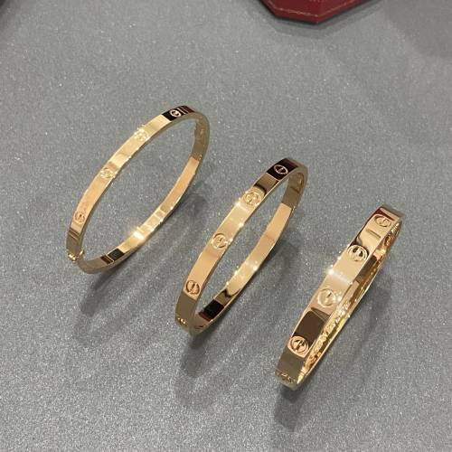 Cartier 新品手镯 玫瑰金  高訂版